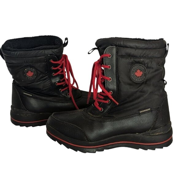 Cougar Canada Waterproof Insulated Boots Lace Up Chamonix Fleece Lined - Picture 2 of 10